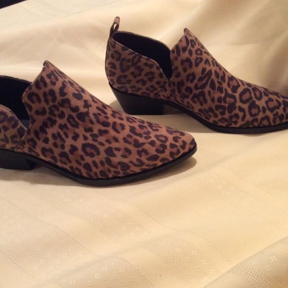 Artisan by Zigi NWT Suede Leather Leopard Ankle-boots Size 6M - Picture 8 of 8